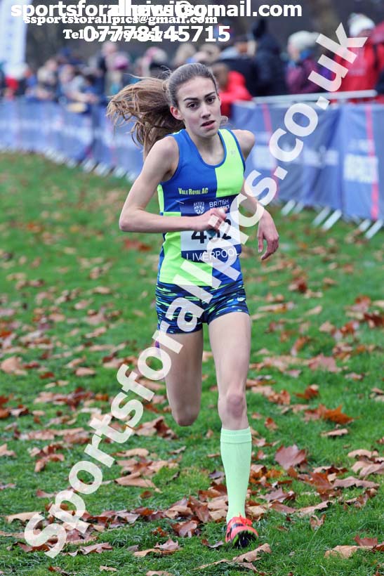 Girls under-15s British Athletics Liverpool Cross Challenge, Sefton Park, Liverpool. Photo:  David T. Hewitson/Sports for All Pics